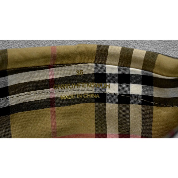 F0 NEW BURBERRY LONDON Plaid Check Drawstring Cuff Tall Rain Boots Size 35 $611 - Picture 9 of 9